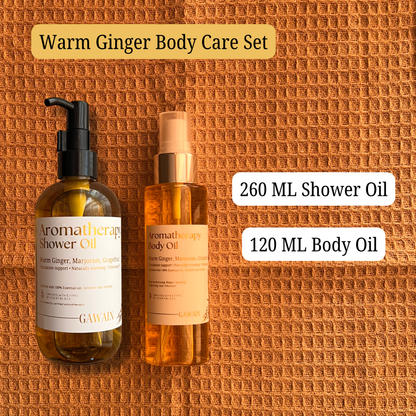Warm Ginger Aromatherapy body care set