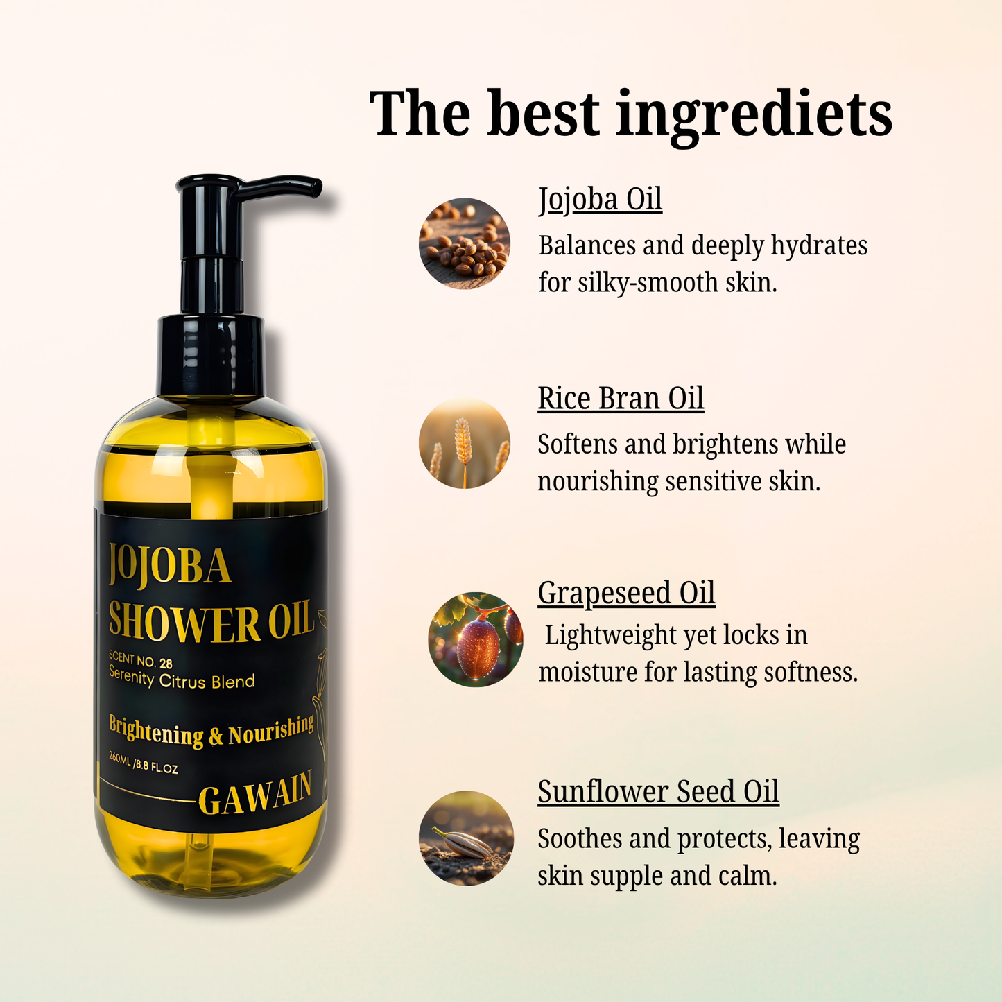 Jojoba Shower Oil- Scent no.88