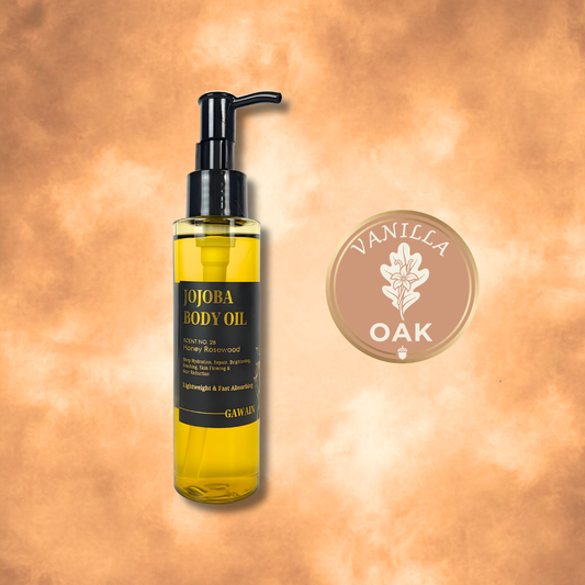 Jojoba Body Oil- Vanilla Oak Scent